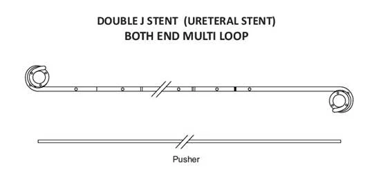 Ureteral double j stent multi loop india