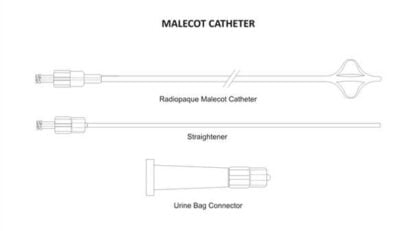 Malecot Nephrostomy Drainage Catheter by EndoBest™, 10 to 28Fr, 30Cms - Image 2