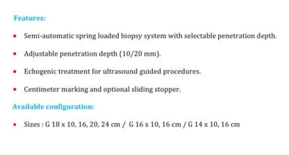 Semi Auto Biopsy System With Coax Needle (Sizes - 18G/16G/14G) - Image 3